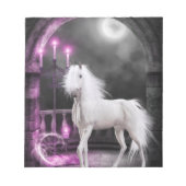 Pink Magical Unicorn Notizblock (Vorderseite)