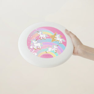 Pink Magical Unicorns Wham-O Frisbee