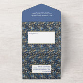 Pink Magnolia Blossom All In One Einladung (Außenbereich)