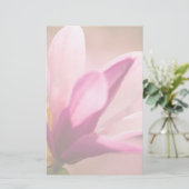 Pink Magnolia Briefpapier (Stehend Vorderseite)