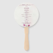 Pink Magnolia Fächer (Rückseite)