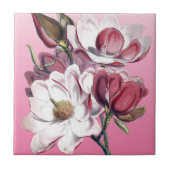 Pink Magnolia Fliese (Vorderseite)