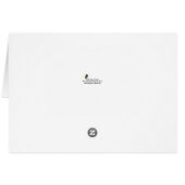 Pink Magnolia Flowers Blue Sky Note Card (Rückseite Horizontal)