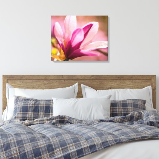 Pink Magnolia Leinwanddruck (Insitu (Schlafzimmer))