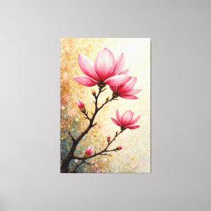 Pink Magnolia Leinwanddruck