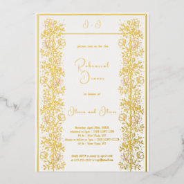 Pink Magnolia Probe Dinner Folieneinladung