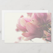 Pink Magnolia Stationery Briefpapier (Vorne/Hinten)