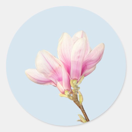 Pink Magnolia Sticker (Vorderseite)