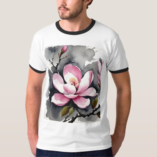 Pink Magnolia T-Shirt (Vorderseite)