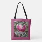 Pink Magnolia Tote Tag Tasche (Rückseite)
