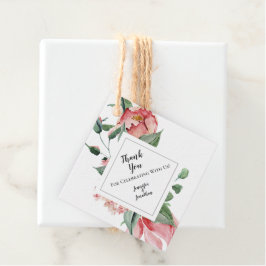 Pink Magnolia Traditionelle Blumenhochzeit Vielen Geschenkanhänger