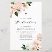 Pink Magnolia und Hydrangea Kinderbetreuung Einlad (Vorderseite)