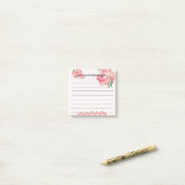 Pink Magnolia Verlasse Ihre Post-It-Notizen Post-it Klebezettel (Auf Schreibtisch)