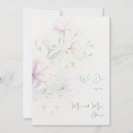 Pink Magnolia Vow Erneuerung 10 Jahre Einladung