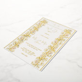 Pink Magnolia Vow Erneuerung 10 Jahre Folieneinladung (Gedreht)