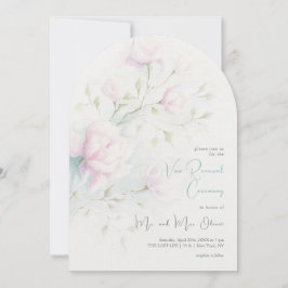 Pink Magnolia Vow Renewal Einladung