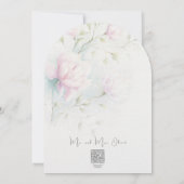 Pink Magnolia Vow Renewal Einladung (Rückseite)