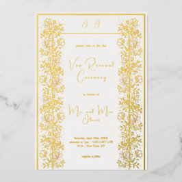 Pink Magnolia Vow Renewal Folieneinladung