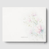 Pink Magnolia Wedding Gästebuch (Rückseite)