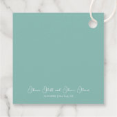 Pink Magnolia Wedding Geschenkanhänger (Rückseite)