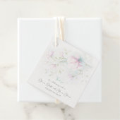 Pink Magnolia Wedding Geschenkanhänger (Beispiel)