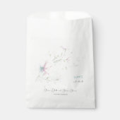 Pink Magnolia Wedding Geschenktütchen (Vorderseite)