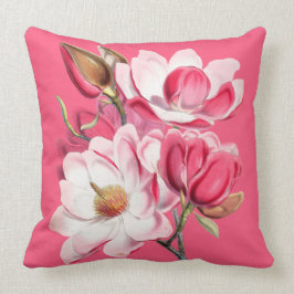 Pink-Magnolias-Kissen Kissen