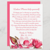 Pink Magnolias Ladys Wedding Basket Sign (Vorne/Hinten)