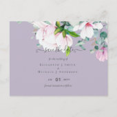 Pink Magnolias Lavender Eukalyptus Rett Dates Postkarte (Vorderseite)