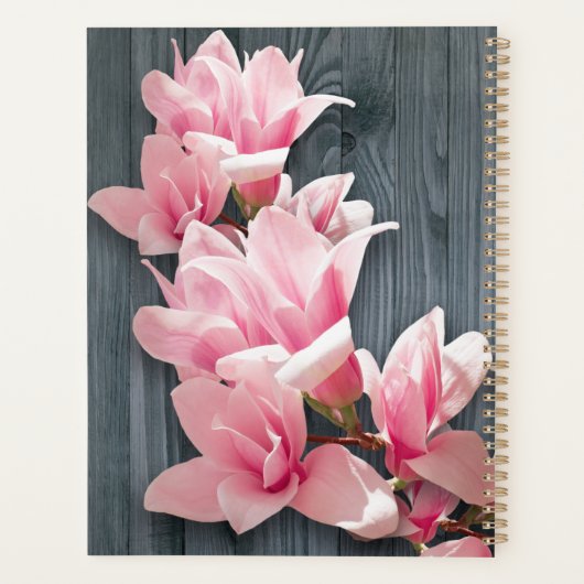 Pink Magnolias Planner Planer (Rückseite)