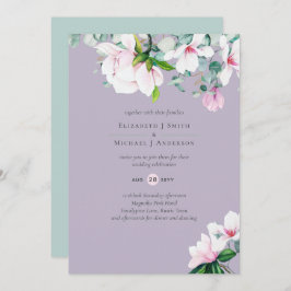 Pink Magnolias Sage Eukalyptus Lavender Wedding