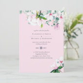 Pink Magnolias Sage Eukalyptus Lavender Wedding (Stehend Vorderseite)