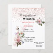 Pink Magnolias Wasserfarbe (Vorne/Hinten)