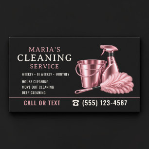Pink Maid House Cleaning Service Visitenkarte