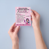 Pink Maid Janitorial Lady House Cleaning Service Flyer (Gruppe)