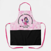 Pink Maid Janitorial Lady House Cleaning Service Schürze (Vorderseite)