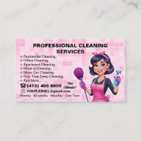 Pink Maid Janitorial Lady House Reinigungsservice