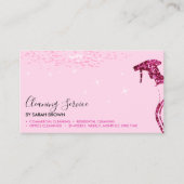 Pink Maid ReinigSpray Sparkle Janitorial Visitenkarte (Vorderseite)