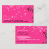Pink Maid Reinigung Boss Sparkle Janitorial Visitenkarte (Vorne/Hinten)