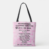 Pink Maid Reinigungsservice Tasche (Rückseite)