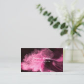 Pink Make-up-Visitenkarte Visitenkarte (Stehend Vorderseite)