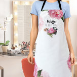 Pink Makeup Artist Schürze<br><div class="desc">Dieses visuelle Fest mit seinen lebhaften Farben und seinen kahmen Blüten eignet sich hervorragend für Make-up-Künstler,  Schönheitsblogger,  Einflusspersonen und alle,  die eine Touch von farbenprächtiger Blumen-Eleganz mit einer Touch Glam suchen. Mit rosafarbenen Peonies,  Schminkpalette,  Schminkbürsten und Lippenstift. Schürze Wasserfarbe Rosa Blumengestalt</div>