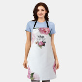 Pink Makeup Artist Schürze (Getragen)