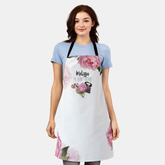 Pink Makeup Artist Schürze (Getragen)