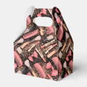 Pink Makeup Cosmetics Pattern Glitter Geschenkschachtel (Vorderseite)