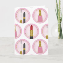 Pink Makeup Kosmetik Muster Kosmetologie