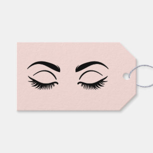 Pink Makeup Lashes & Brows Beauty Geschenkanhänger