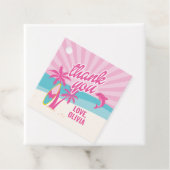 Pink Malibu Beach Palm Geburtstag Geschenkanhänger (Beispiel)