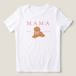 Pink Mama Golden Doodle Birthday Tri-Blend Shirt