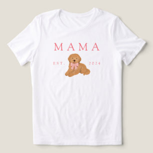 Pink Mama Golden Doodle Geburtstag Tri-Blend Shirt